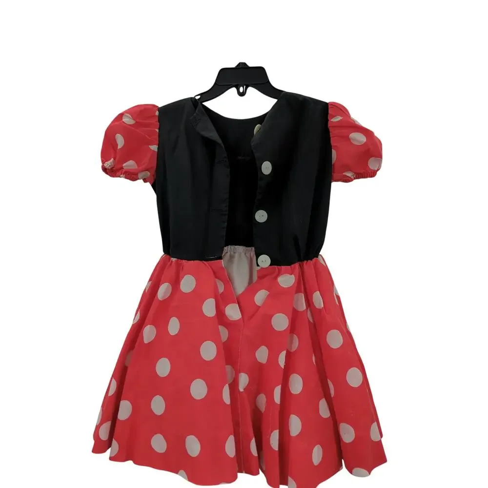 Vintage Disney Character Fashions Minnie Mouse Polka Dot Dress toddler Size 4T - Picture 5 of 7